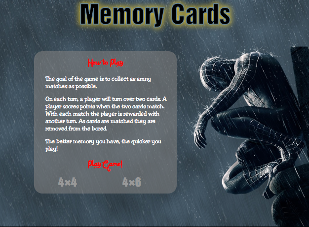 Memory Cards Home Image